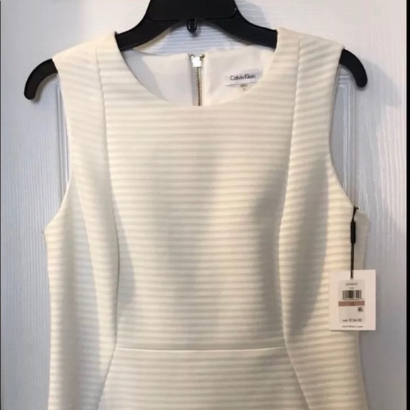 Calvin Klein fitted dress knee length sleeveless, NWT - Picture 1 of 5